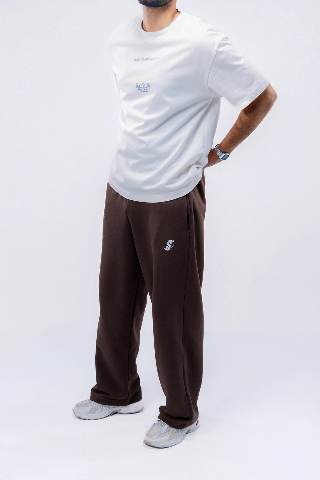 Shadow Brown Baggy Sweatpants