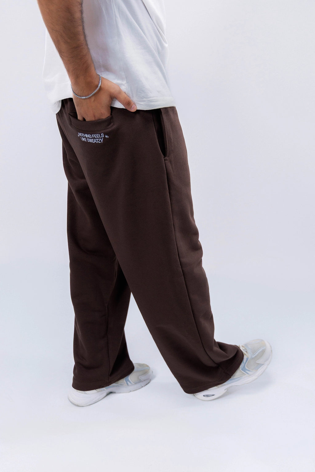 Shadow Brown Baggy Sweatpants