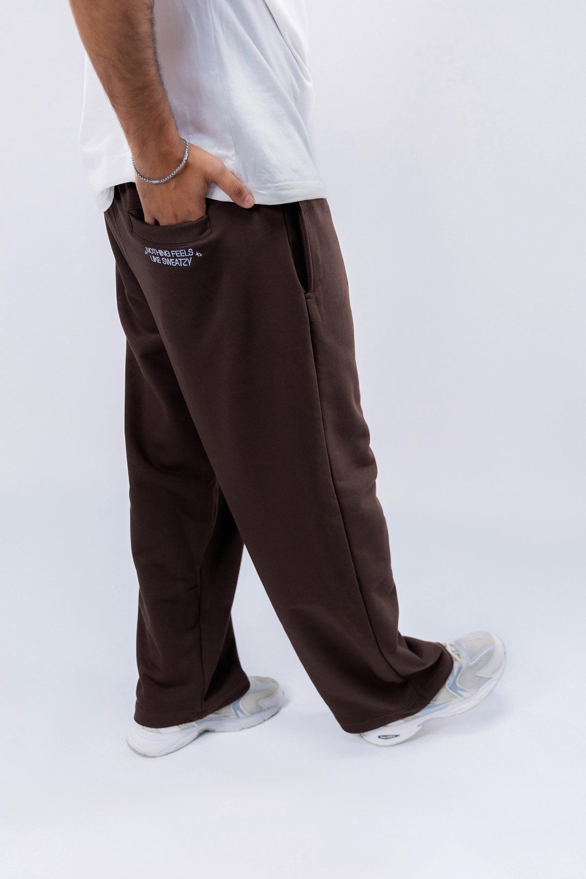 Shadow Brown Baggy Sweatpants