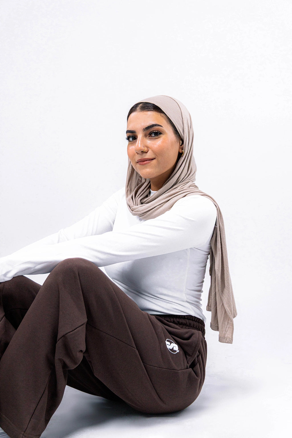 Shadow Brown Baggy Sweatpants