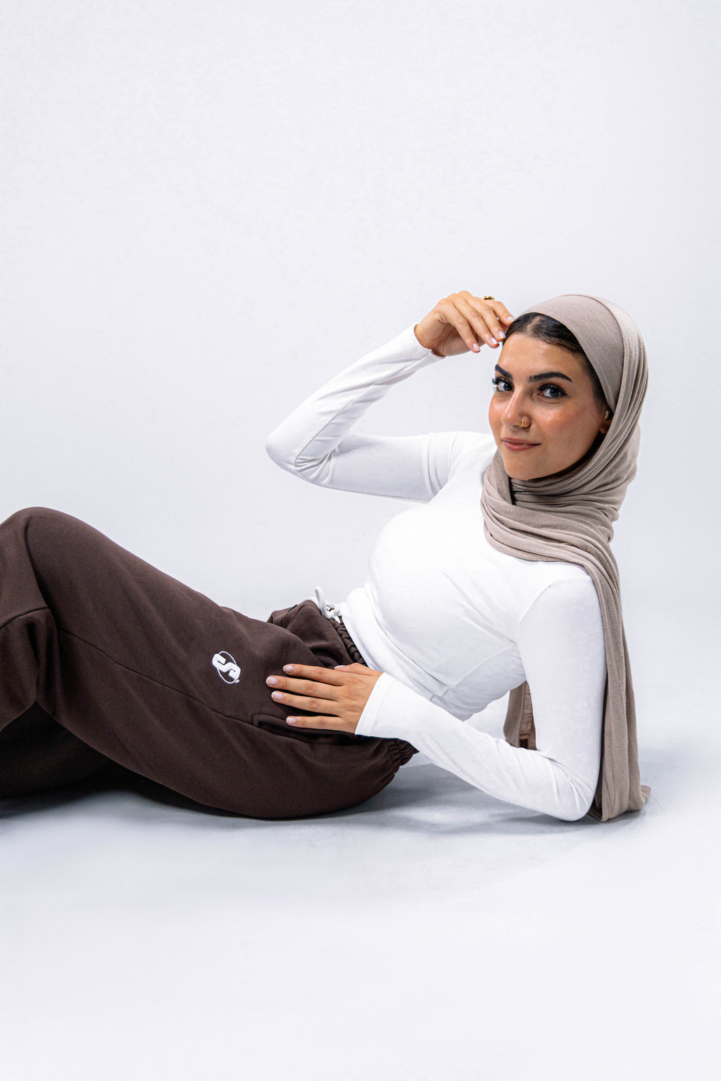 Brown Baggy Sweatpants