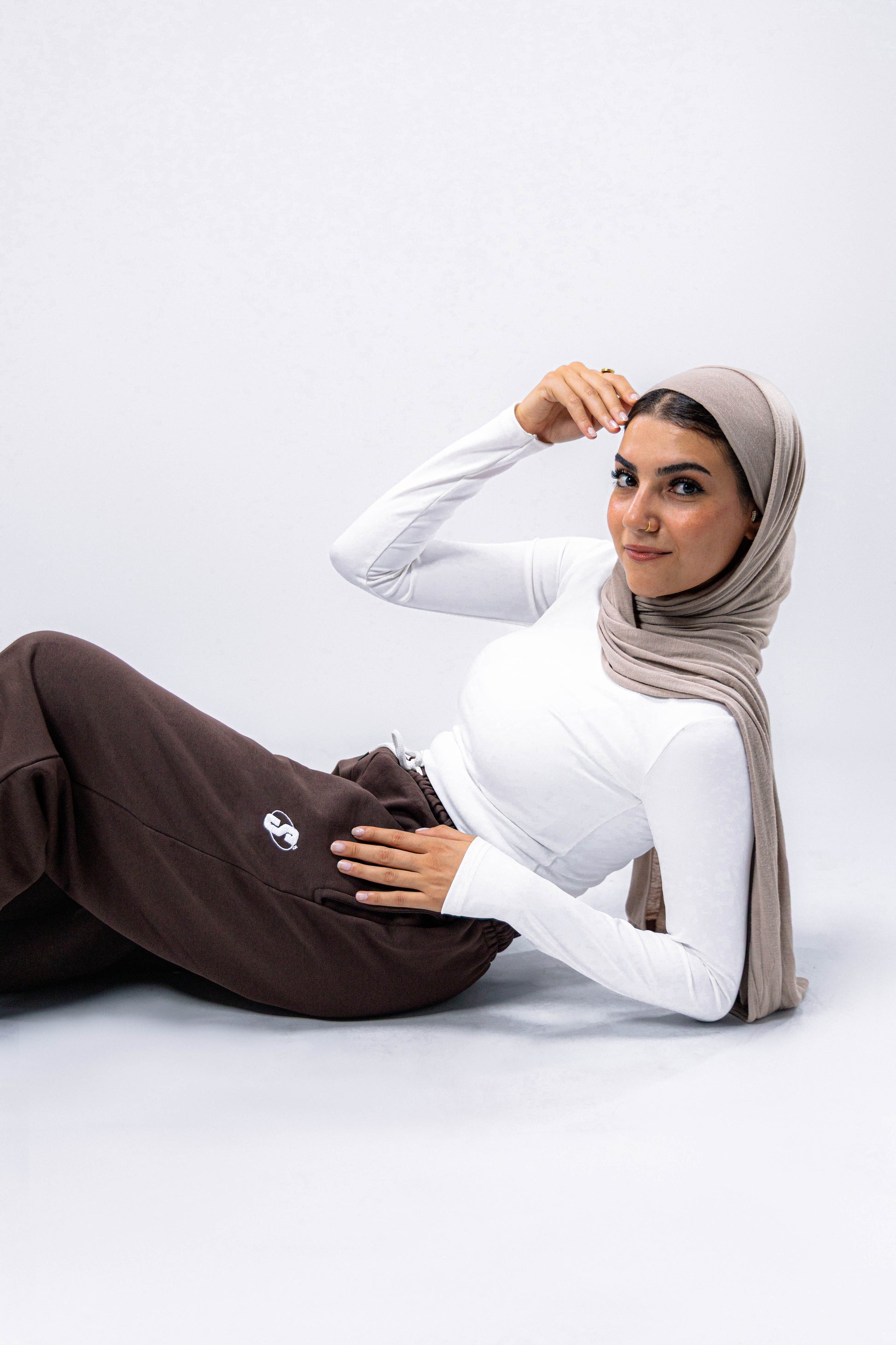 Brown Baggy Sweatpants