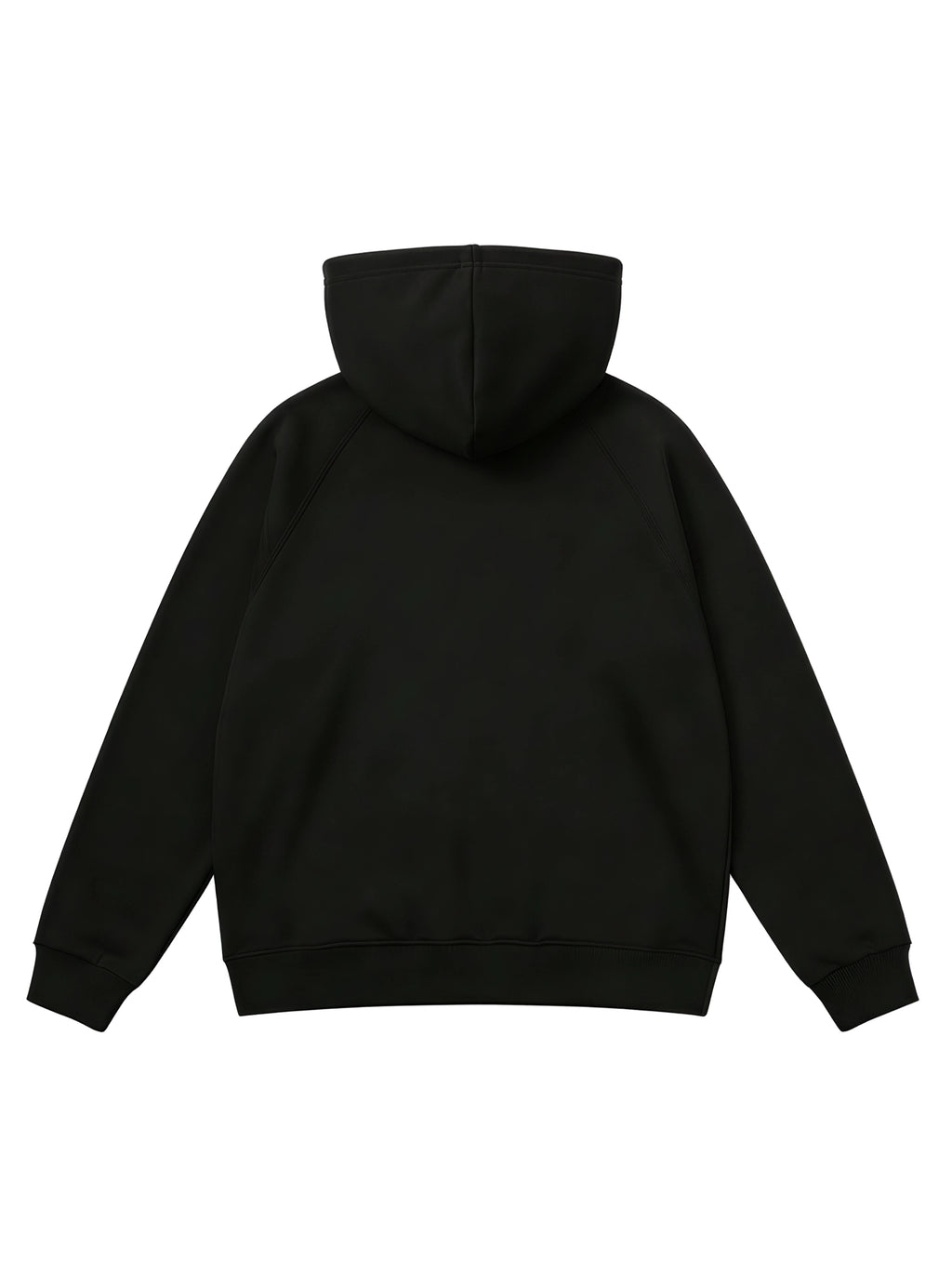 Black hoodie on a white background