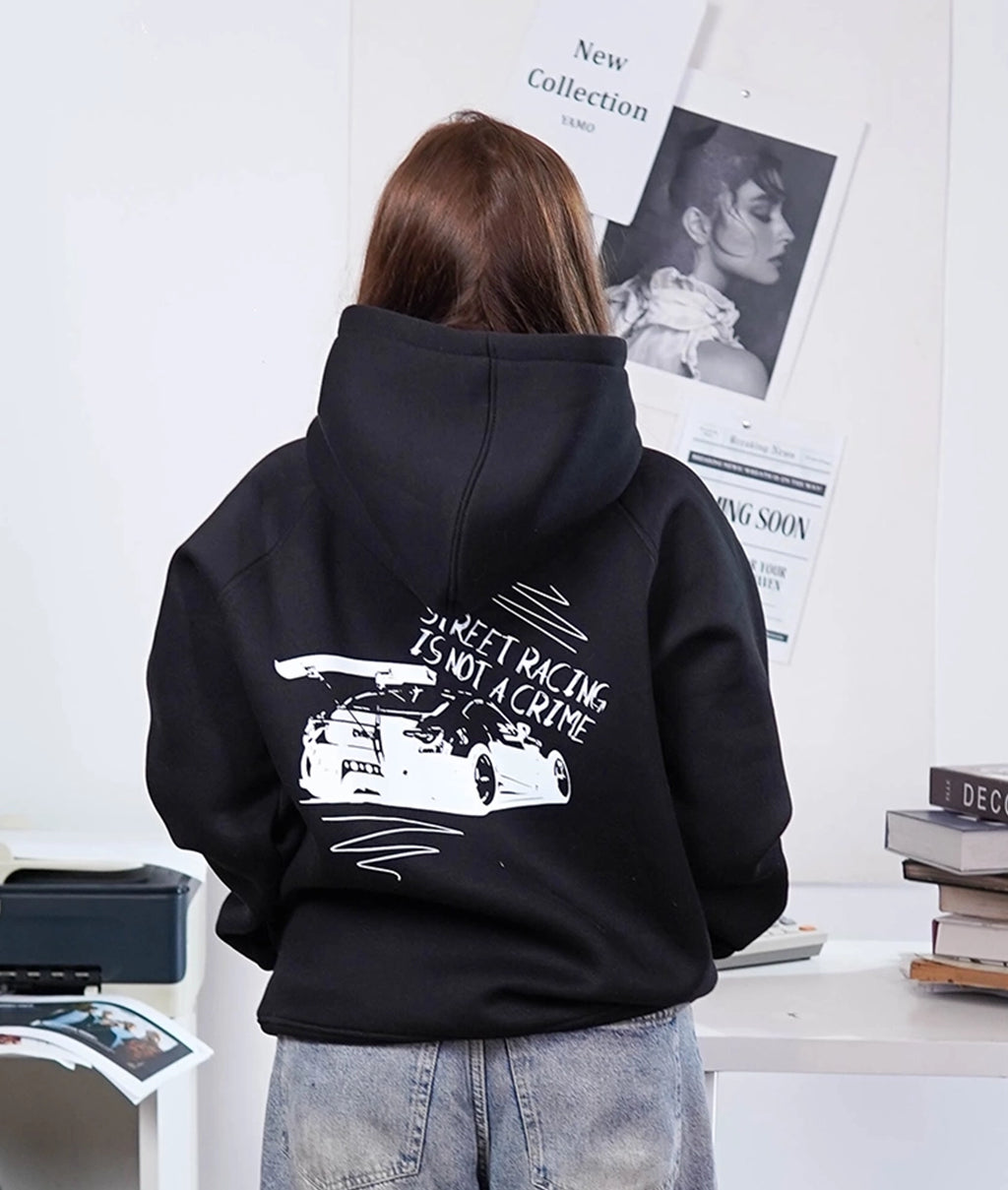 Night Stone Black Hoodie (Street Race)