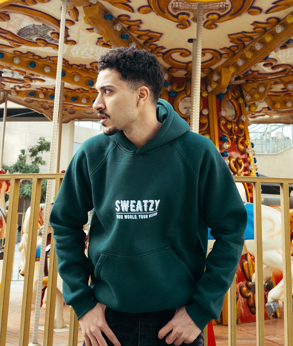 Deep Teal Green Hoodie