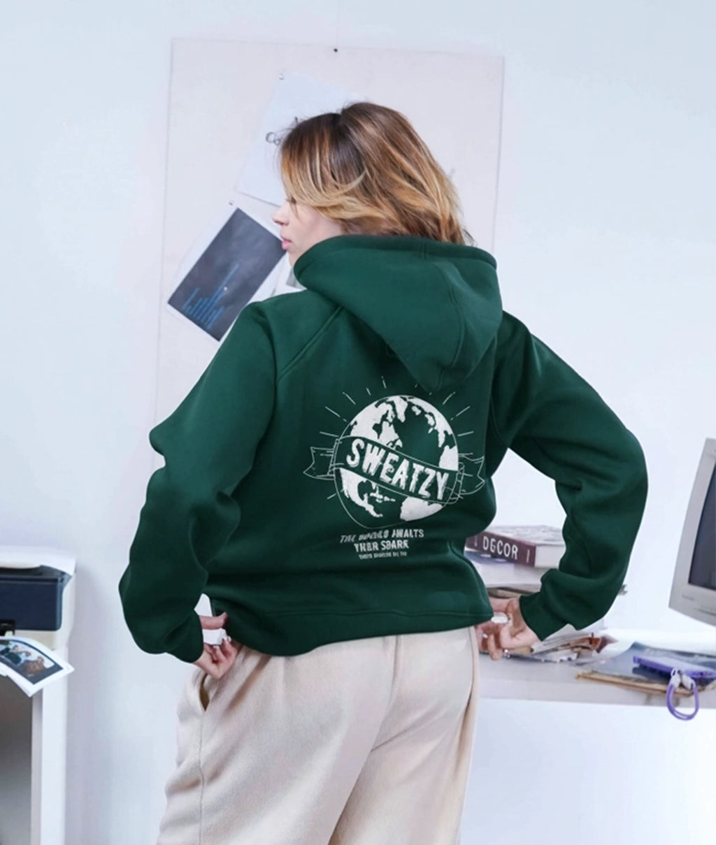 Deep Teal Green Hoodie