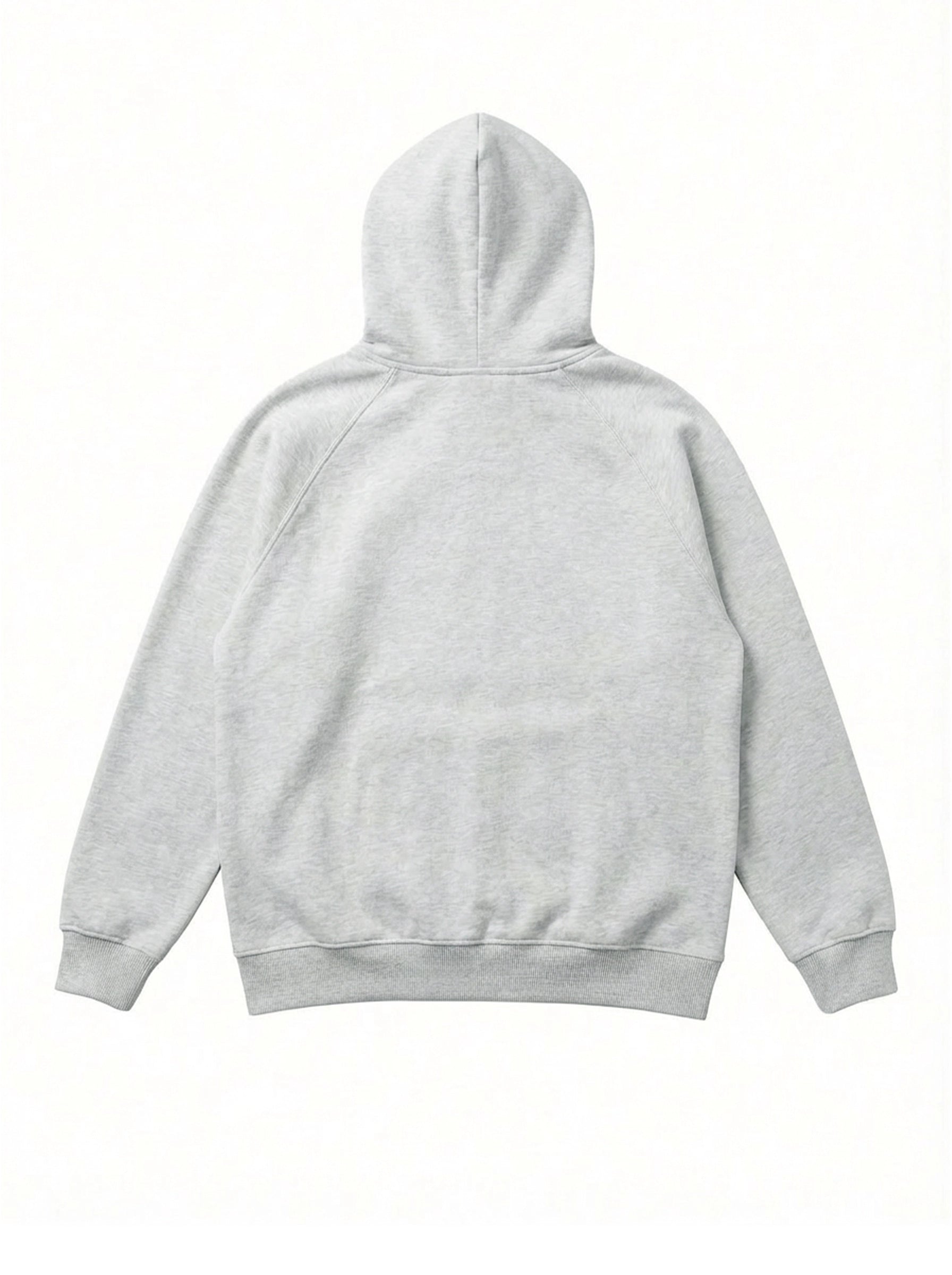 Gray hoodie on a white background