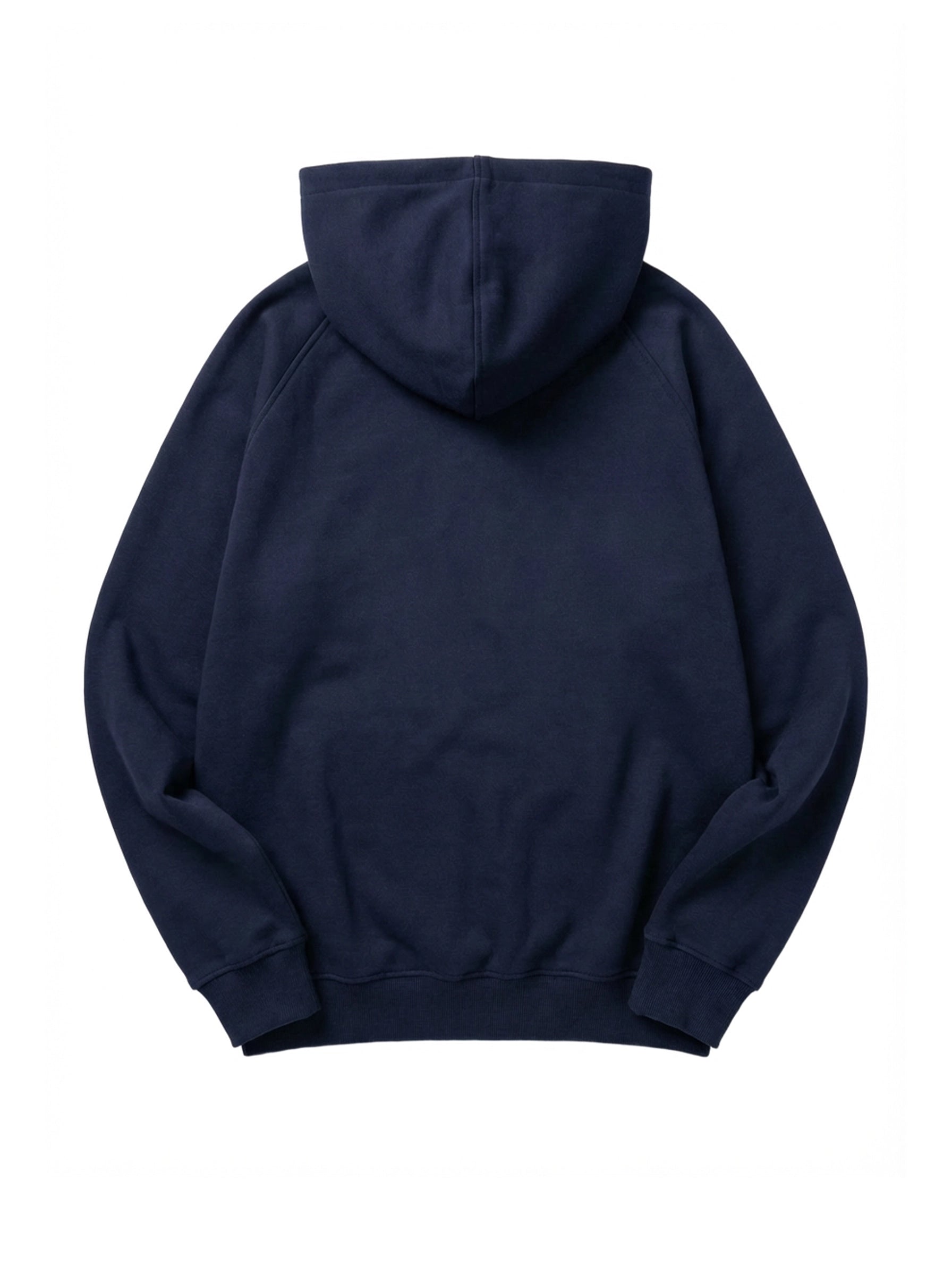 Navy blue hoodie on a white background